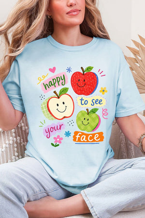 Happy To See Your Face Comfort Colors Adult Ring-Spun Cotton Tee - Wholesale Accessory Market