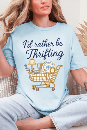 I'd Rather Be Thrifting Comfort Colors Adult Ring - Spun Cotton Tee - Wholesale Accessory Market