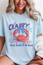 If Crabby Please Return To The Beach Comfort Colors Adult Ring - Spun Cotton Tee - Wholesale Accessory Market