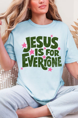 Jesus Is For Everyone Comfort Colors Adult Ring - Spun Cotton Tee - Wholesale Accessory Market