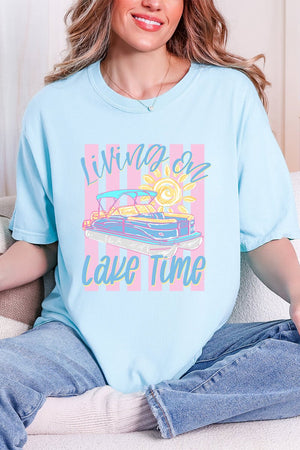 Living On Lake Time Comfort Colors Adult Ring-Spun Cotton Tee - Wholesale Accessory Market