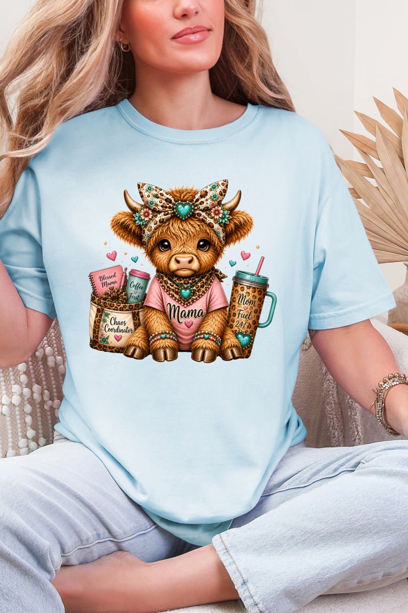 Mama Raising The Herd Comfort Colors Adult Ring-Spun Cotton Tee - Wholesale Accessory Market