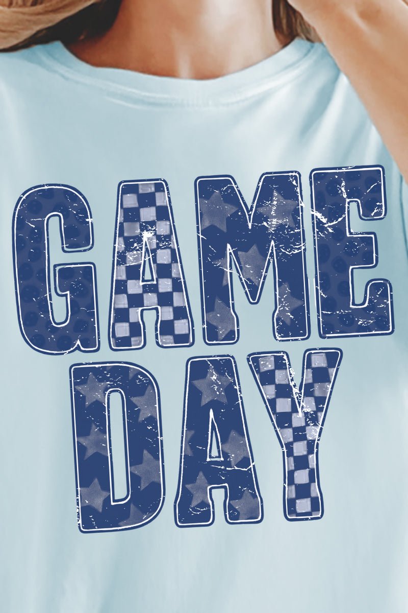 Navy Starry Game Day Comfort Colors Adult Ring - Spun Cotton Tee - Wholesale Accessory Market