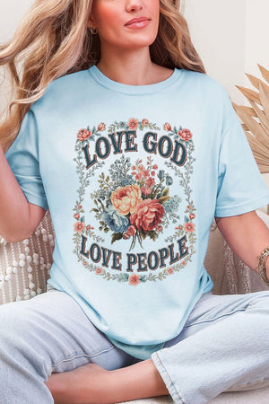Old Garden Love God Comfort Colors Adult Ring - Spun Cotton Tee - Wholesale Accessory Market