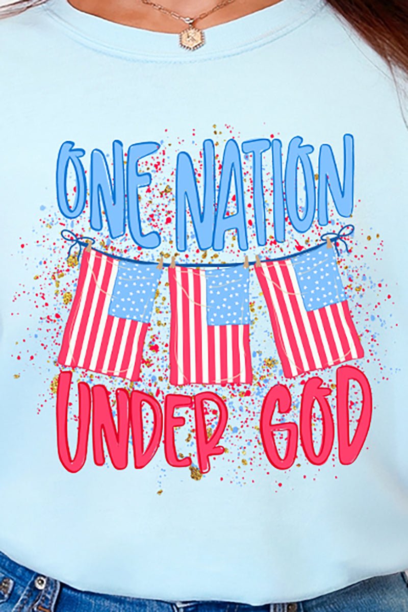 One Nation Comfort Colors Adult Ring-Spun Cotton Tee - Wholesale Accessory Market