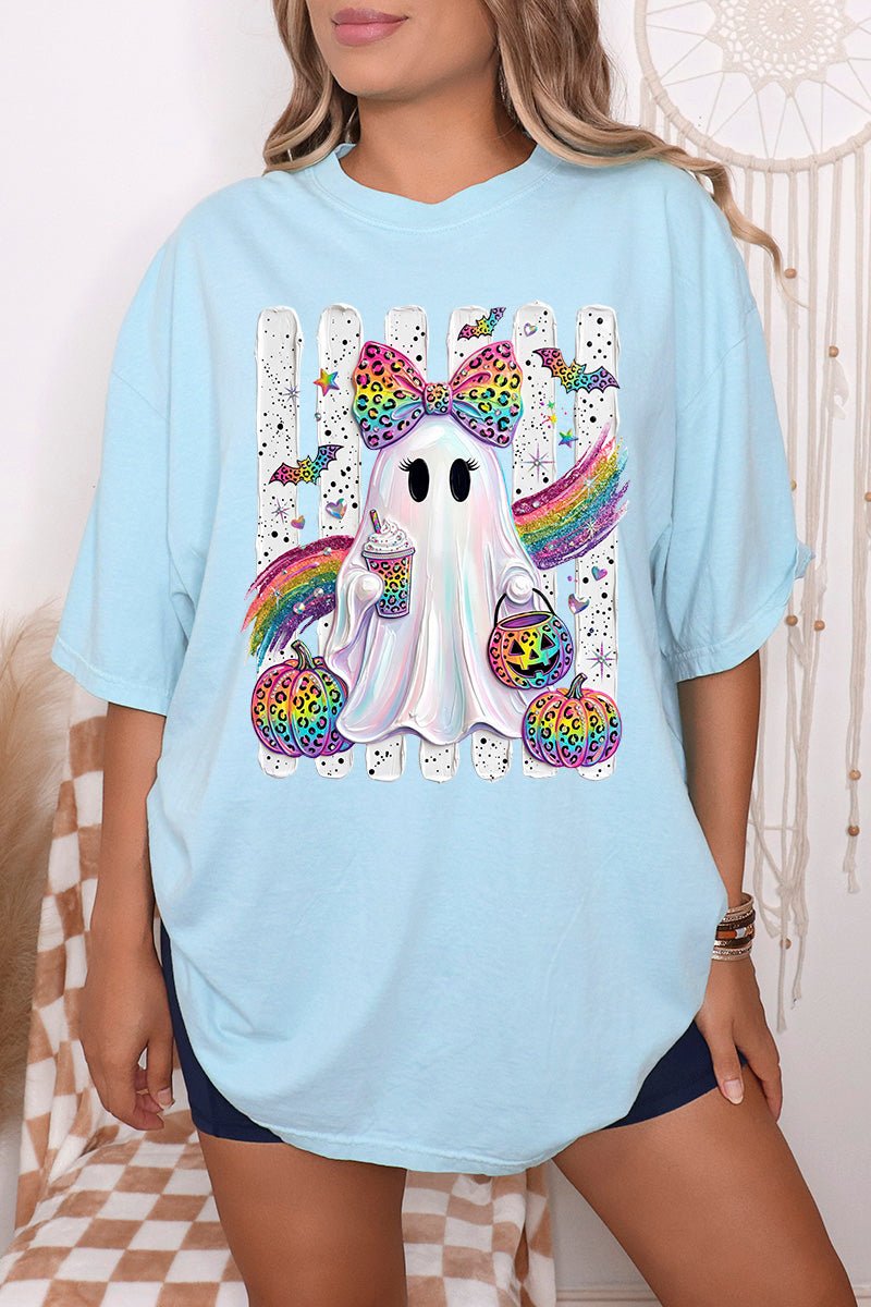 Rainbow Glam Ghost Comfort Colors Adult Ring-Spun Cotton Tee - Wholesale Accessory Market