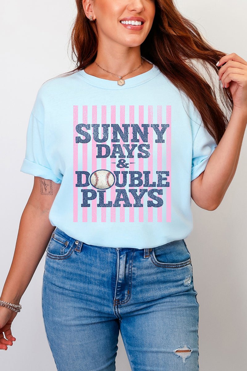 Sunny Days & Double Plays Comfort Colors Adult Ring - Spun Cotton Tee - Wholesale Accessory Market