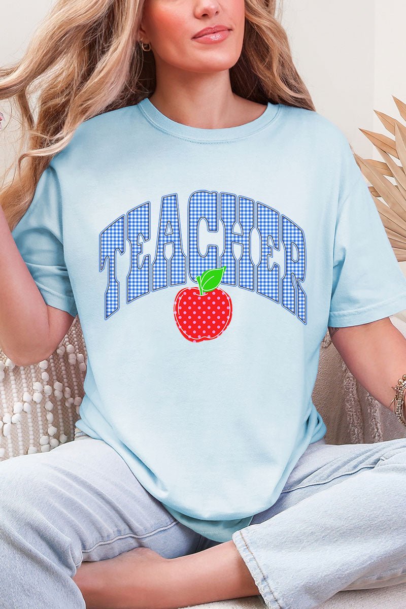 Sweet Apple Teacher Comfort Colors Adult Ring - Spun Cotton Tee - Wholesale Accessory Market