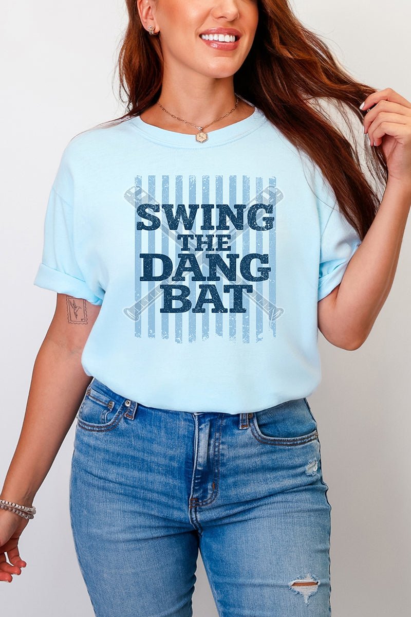 Swing The Dang Bat Comfort Colors Adult Ring - Spun Cotton Tee - Wholesale Accessory Market