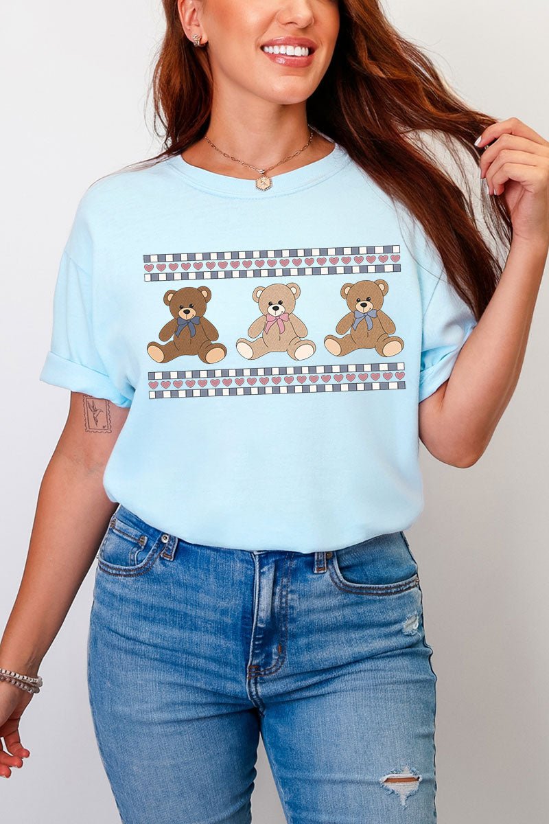 Tiny Teddy Trio Comfort Colors Adult Ring - Spun Cotton Tee - Wholesale Accessory Market
