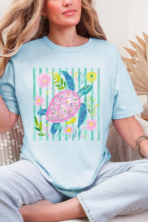 Turtle Coastal Garden Comfort Colors Adult Ring-Spun Cotton Tee - Wholesale Accessory Market