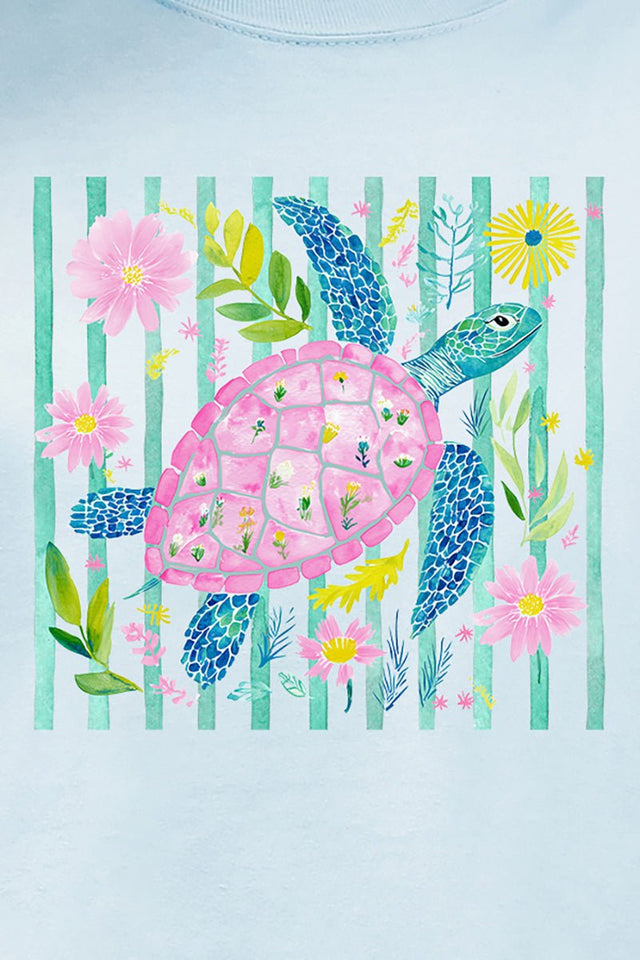 Turtle Coastal Garden Comfort Colors Adult Ring - Spun Cotton Tee - Wholesale Accessory Market