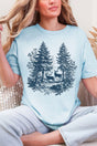 Woodland Buck Comfort Colors Adult Ring - Spun Cotton Tee - Wholesale Accessory Market