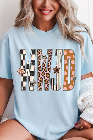 WWJD Pattern Pop Comfort Colors Adult Ring-Spun Cotton Tee - Wholesale Accessory Market