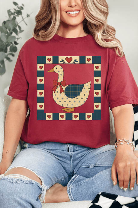 Farmhouse Folk Goose Comfort Colors Adult Ring - Spun Cotton Tee - Wholesale Accessory Market