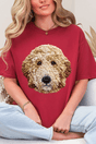 Faux Yarn Goldendoodle Comfort Colors Adult Ring - Spun Cotton Tee - Wholesale Accessory Market