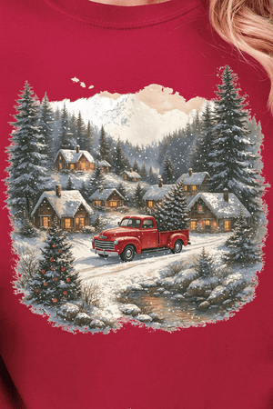 Snowfall On Main Street Comfort Colors Adult Ring - Spun Cotton Tee - Wholesale Accessory Market