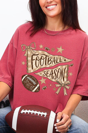 Football Season Doodle Comfort Colors Adult Ring-Spun Cotton Tee - Wholesale Accessory Market