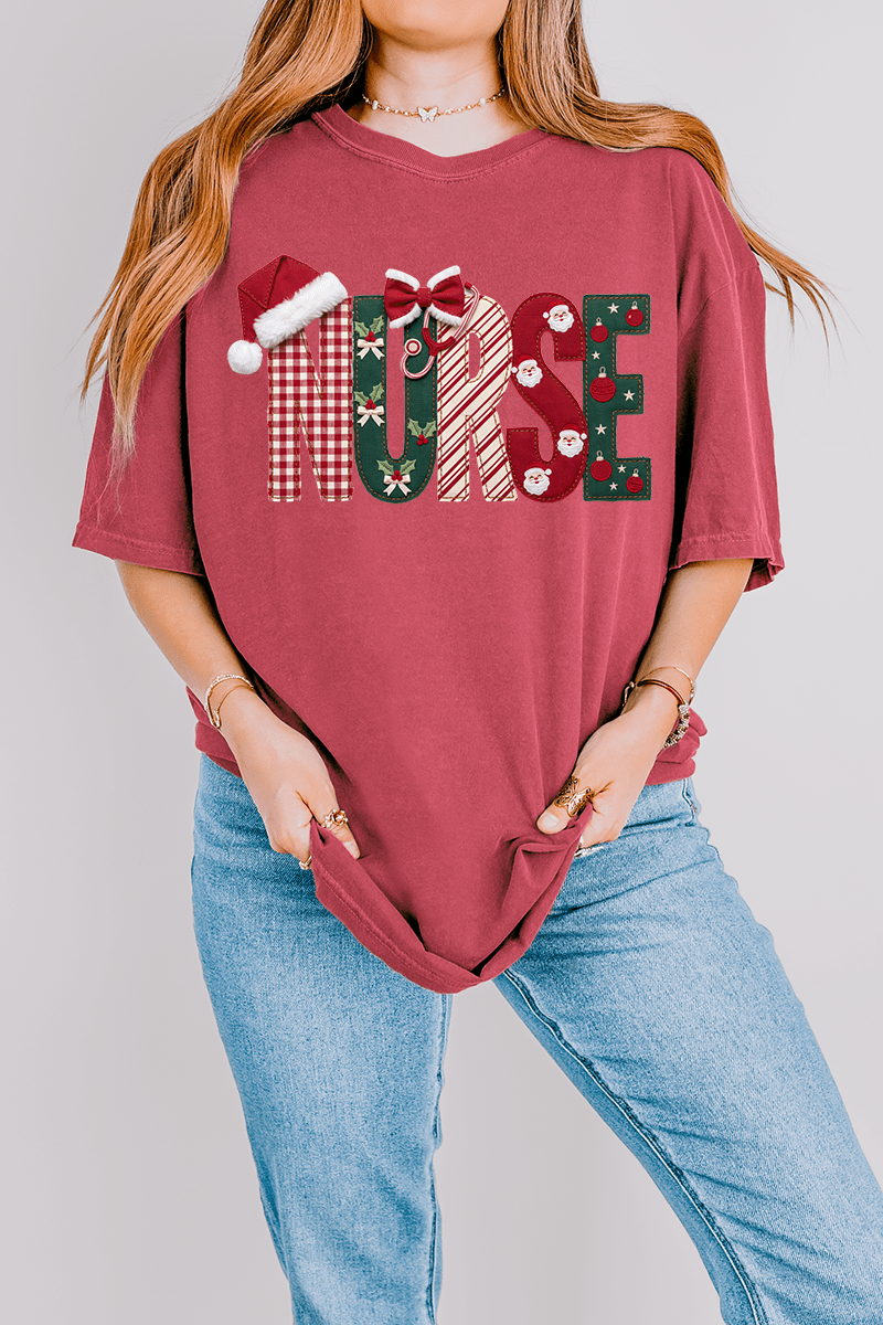 North Pole Nurse Comfort Colors Adult Ring-Spun Cotton Tee - Wholesale Accessory Market