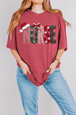 North Pole Nurse Comfort Colors Adult Ring-Spun Cotton Tee - Wholesale Accessory Market