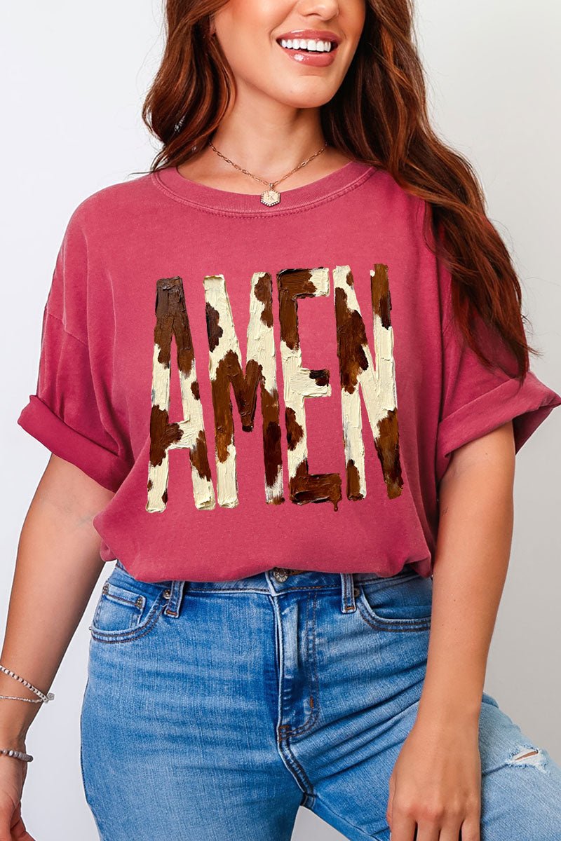 Painted Cow Amen Comfort Colors Adult Ring-Spun Cotton Tee - Wholesale Accessory Market