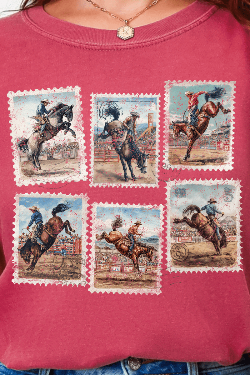Rodeo Stamps Comfort Colors Adult Ring - Spun Cotton Tee - Wholesale Accessory Market