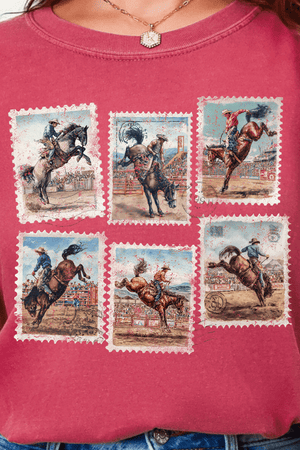 Rodeo Stamps Comfort Colors Adult Ring - Spun Cotton Tee - Wholesale Accessory Market