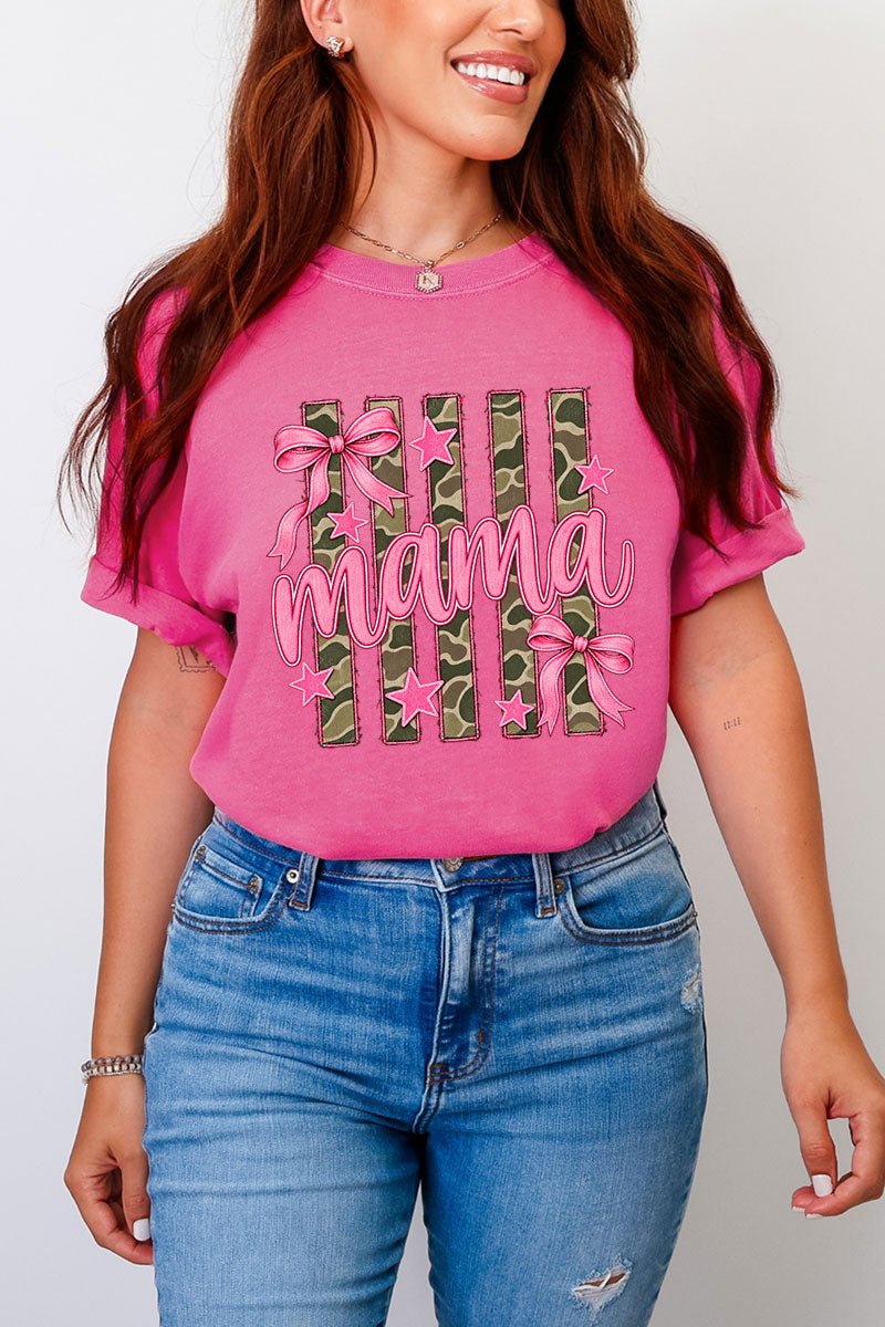 Camo Cutie Mama Comfort Colors Adult Ring-Spun Cotton Tee - Wholesale Accessory Market