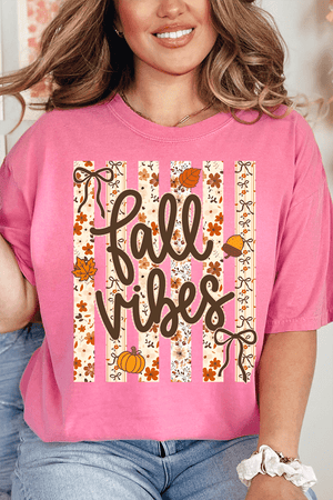 Cozy Coquette Fall Vibes Comfort Colors Adult Ring-Spun Cotton Tee - Wholesale Accessory Market