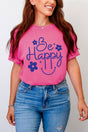 Flower Be Happy Comfort Colors Adult Ring - Spun Cotton Tee - Wholesale Accessory Market