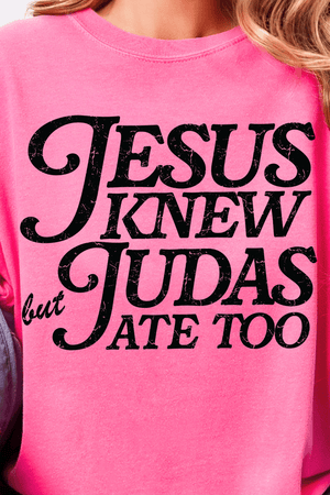 Jesus Knew Comfort Colors Adult Ring - Spun Cotton Tee - Wholesale Accessory Market