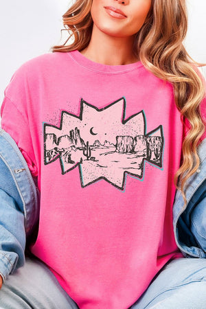 Pink Mesa Moonrise Comfort Colors Adult Ring - Spun Cotton Tee - Wholesale Accessory Market