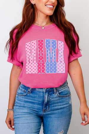Polka Dot Pop Mama Comfort Colors Adult Ring - Spun Cotton Tee - Wholesale Accessory Market