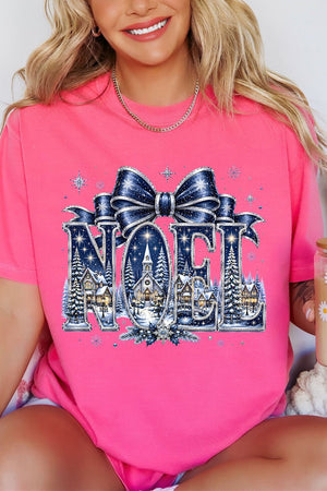 Starlit Noel Village Comfort Colors Adult Ring-Spun Cotton Tee - Wholesale Accessory Market