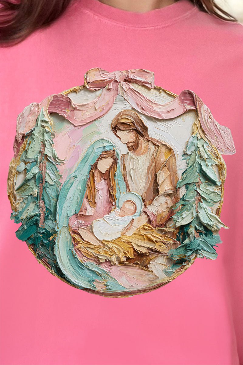 The Painted Baby Jesus Coquette Comfort Colors Adult Ring - Spun Cotton Tee - Wholesale Accessory Market
