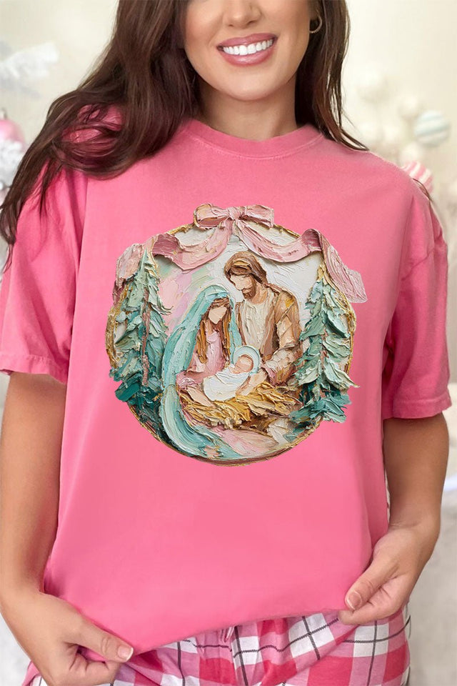 The Painted Baby Jesus Coquette Comfort Colors Adult Ring - Spun Cotton Tee - Wholesale Accessory Market
