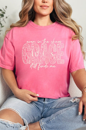 White Grace In Bloom Comfort Colors Adult Ring-Spun Cotton Tee - Wholesale Accessory Market