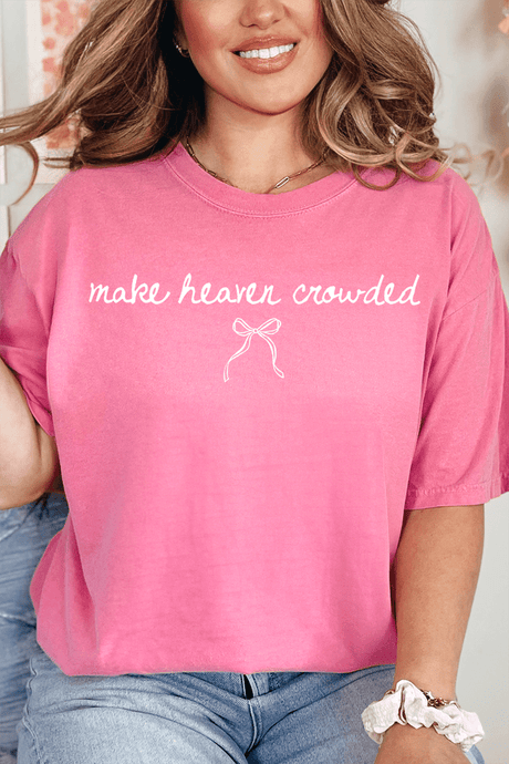 White Make Heaven Crowded Coquette Comfort Colors Adult Ring - Spun Cotton Tee - Wholesale Accessory Market