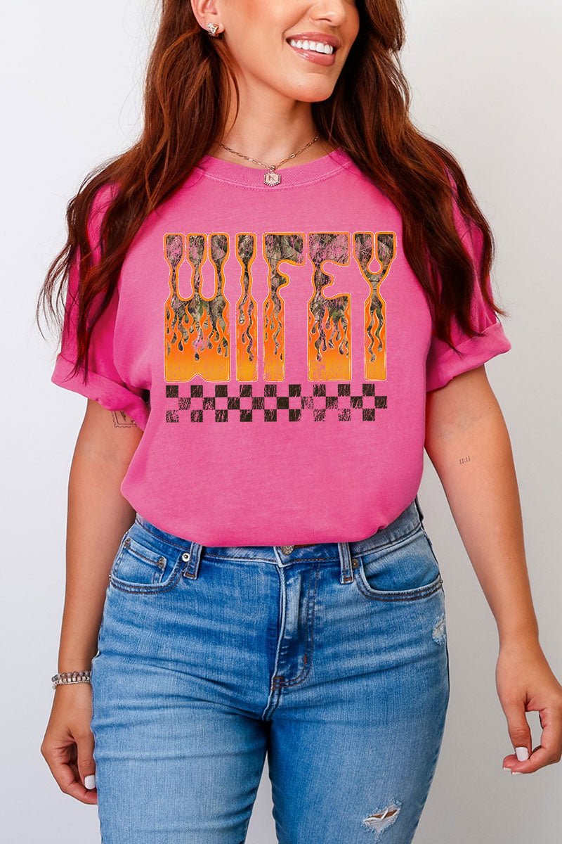 Wildfire Wifey Comfort Colors Adult Ring - Spun Cotton Tee - Wholesale Accessory Market