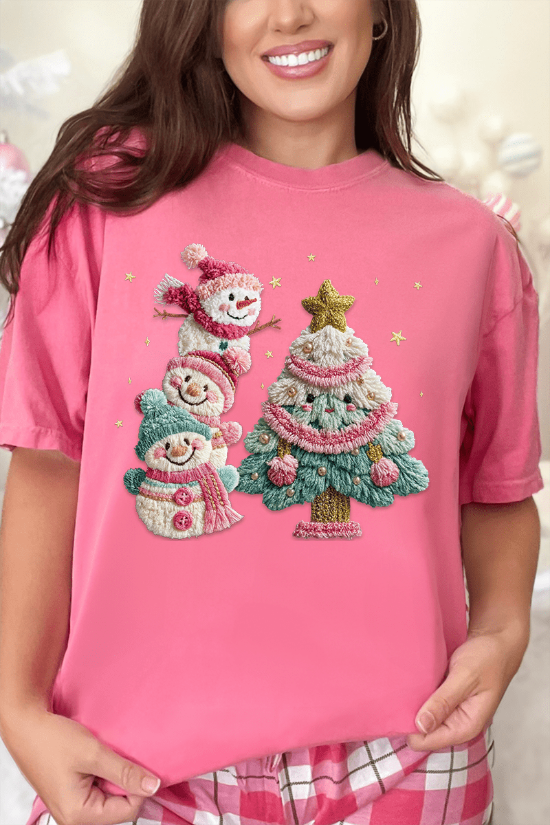 Yarnin' For Christmas Faux Yarn Comfort Colors Adult Ring - Spun Cotton Tee - Wholesale Accessory Market