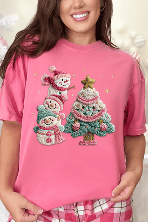 Yarnin' For Christmas Faux Yarn Comfort Colors Adult Ring - Spun Cotton Tee - Wholesale Accessory Market