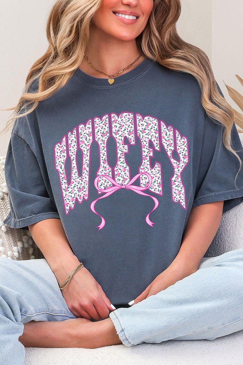 English Rose Wifey Comfort Colors Adult Ring-Spun Cotton Tee - Wholesale Accessory Market