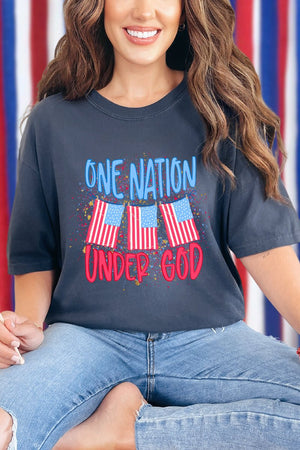 One Nation Comfort Colors Adult Ring-Spun Cotton Tee - Wholesale Accessory Market