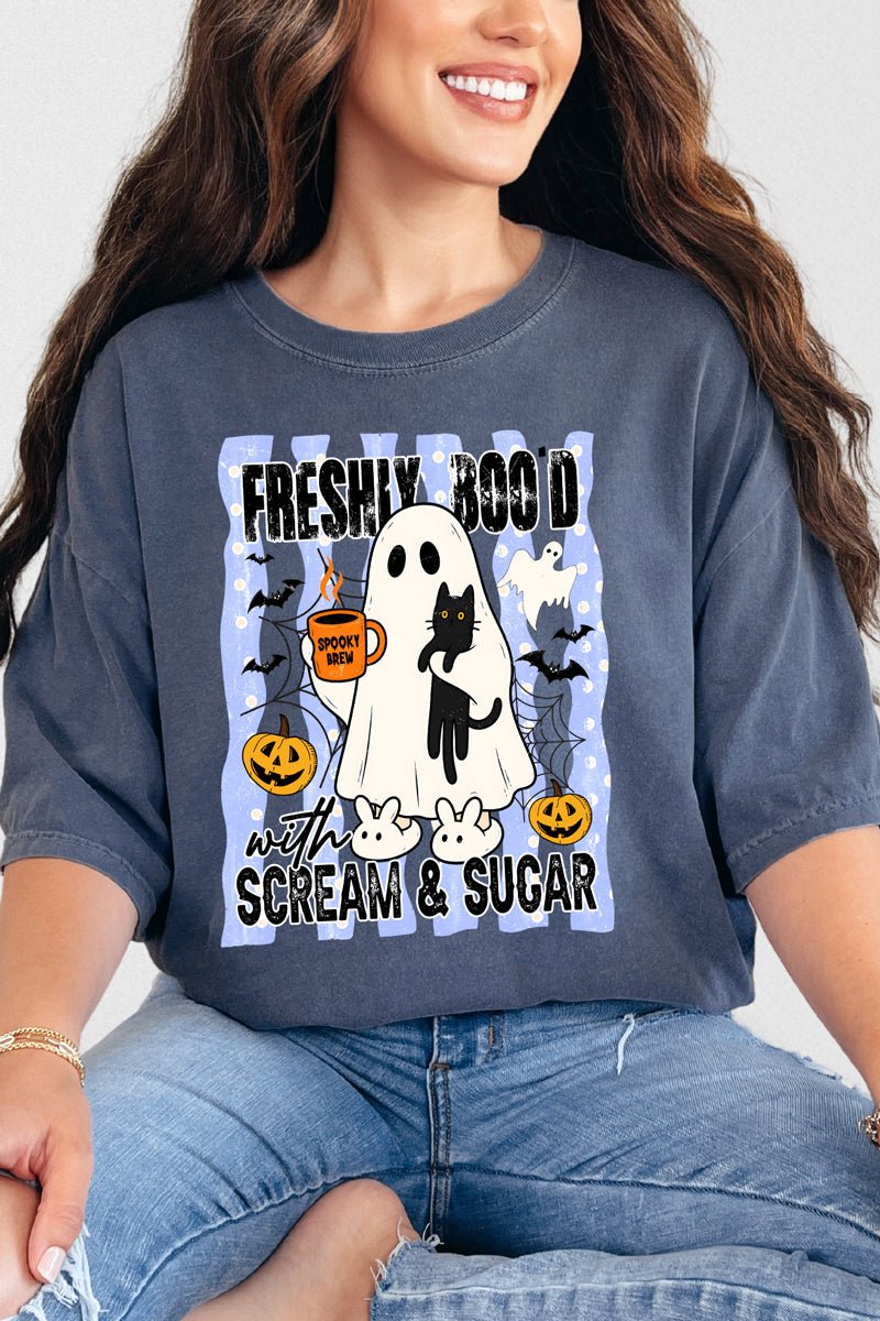 Scream & Sugar Ghost Brew Comfort Colors Adult Ring-Spun Cotton Tee - Wholesale Accessory Market