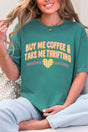 Buy Me Coffee & Take Me Thrifting Comfort Colors Adult Ring - Spun Cotton Tee - Wholesale Accessory Market