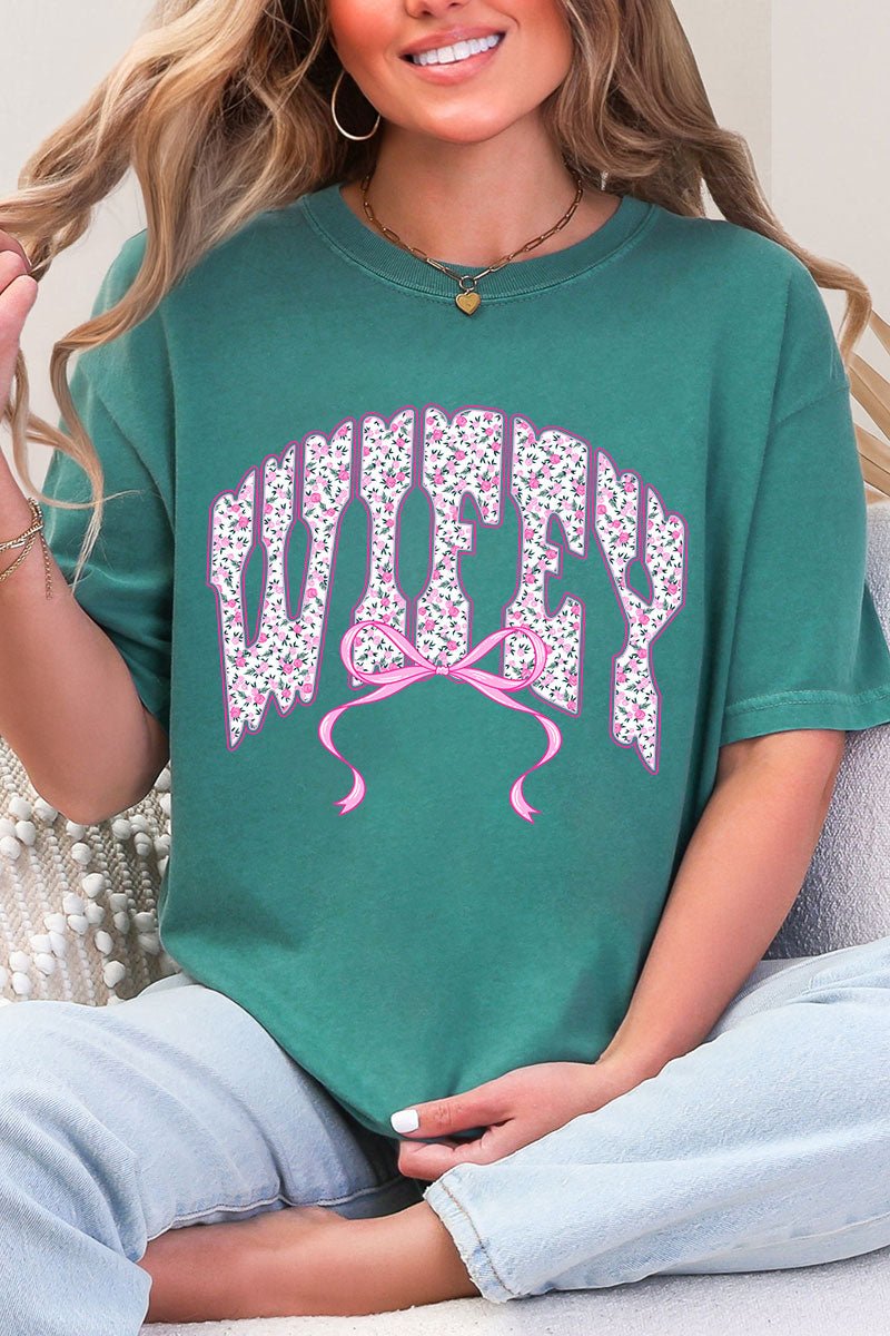 English Rose Wifey Comfort Colors Adult Ring-Spun Cotton Tee - Wholesale Accessory Market