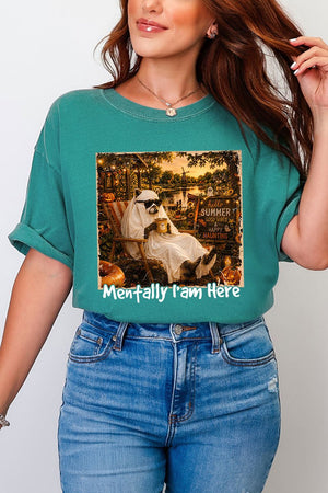 Mentally I Am Here Raccoon Comfort Colors Adult Ring-Spun Cotton Tee - Wholesale Accessory Market