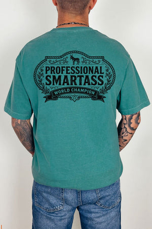Professional Smartass Front & Back Comfort Colors Adult Ring - Spun Cotton Tee - Wholesale Accessory Market