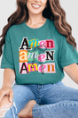 Stacked Amen Coquette Comfort Colors Adult Ring - Spun Cotton Tee - Wholesale Accessory Market