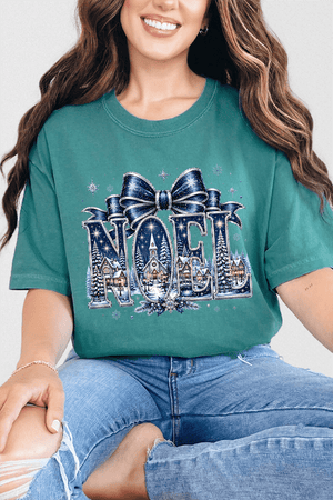 Starlit Noel Village Comfort Colors Adult Ring-Spun Cotton Tee - Wholesale Accessory Market